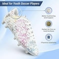 thumbnail image 2 of Vizari Zodiac Firm Ground Soccer Cleats for Kids – Durable, Lightweight Soccer Shoes for Boys and Girls, White, 12, 2 of 6