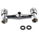 thumbnail image 4 of Bathroom Shower Mixer Tap Brass In-wall Dual Control Hot And Cold Water Valve Twin Outlet Chrome Valve Faucets Accessories, 4 of 10
