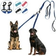 thumbnail image 1 of Dual Dog Leash, Double Dog Leash, 360° Swivel No Tangle Dog Walking Leash for 2 Dogs up to 200lbs, Comfortable Adjustable Dual Padded Handles (Royal Blue), 1 of 7