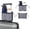 Grey, variant on Heavy-Duty Adjustable Height Travel Luggage Cup Holder & Hands-Free Trolley Case Suitable for Suitcases,Durable Canvas Open-Top Holder for,Tea,Milkshakes, Commuting, Gym- for Trolley Case Attachment