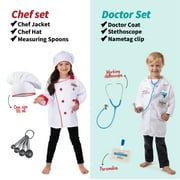 Born Toys Deluxe Dress Up Costume Set for Kids, 6-in-1 Pretend Play Clothes with 31 Pieces, Ages 3-7