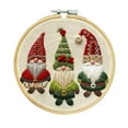 thumbnail image 2 of Christmas Embroidery KIT,Adults Kids DIY Handmade,Hand Embroidery Starter Kits with Stamped Embroidery Pattern,for Christmas Embroidery Kits for Adults Beginners Starter 9x10 Inches, 2 of 3
