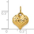 thumbnail image 2 of 14kt Yellow Gold Heart Pendant Charm Necklace Love Fine Jewelry Ideal Gifts For Women Gift Set From Heart, 2 of 5
