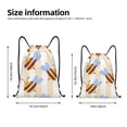thumbnail image 2 of Sikiie A Bee Drawstring Backpack Drawstring Bags, Draw String Back Bag for Sports, Gym, Travel, Swimming, Beach-Small, 2 of 6