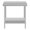 Silver, variant on Modern Nesting Coffee Table Set, 2-Piece Square Tables with Parquet Top, Cylindrical Fluted Base, Natural Wood & Black, Versatile Living Room Furniture