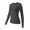 Dark Gray, variant on Long Sleeve T-Shirt for Women Under 20$, Sky Blue Long Sleeve Tee Girls Baberdicy Women's Spring And Autumn Leisure Loose Fit Tight Elastic Solid Long Sleeve Round Neck T Shirt Top