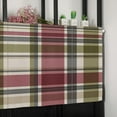 thumbnail image 6 of Valances Curtain Buffalo Check Plaid Kitchen Curtain Valances Rod Pocket Rustic Plaid Farmhouse Window Curtain Treatment Short Topper Curtains for Kitchen Bathroom Living Room 1 Panel 54x18 Inch, 6 of 6