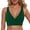 Dark Green, variant on Women's Elegant Solid Color Casual Top For Sleeveless Neck Swimwear Separate Top Stylish Summer Beachwear Swim Bra Tops Women, Size XL