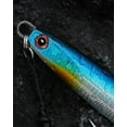 thumbnail image 4 of BLUEWING Speed Vertical Jigging Lure, Offshore Vertical Jig Deep Sea Jigging Lures, Saltwater Jigs Fishing Lures for Tuna Salmon Snapper Kingfish, Blue/Gold,120g, 4 of 7