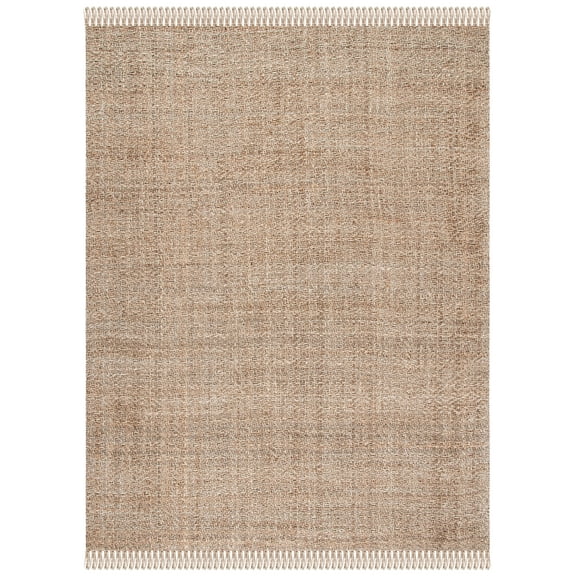 SAFAVIEH Natural Fiber Gemma Solid Area Rug, Grey/Natural, 8' x 10'