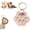 Pink, variant on Leather Pet Memorial Keychain, Pet Memorial Gifts for Cat Dog, Pet Hair Keepsake Keyring for Bag Purse Paw Charm Key Holder, Keep Their Memory Close, Always