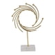 thumbnail image 2 of Lujosa Escultura Abstracta De Metal Hecha A Mano, Decoración De Mesa Para Salas De Estar, Oficinas Y Estudios, 2 of 8