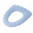 thumbnail image 1 of Naiovety Tapa de inodoro, cubierta de asiento, almohadillas en forma de O, cómodo suministro de baño, alfombrillas de inodoro tejidas con agua, suaves y Juegos de accesorios de baño Azul Naiovety HA010185-04, 1 of 6