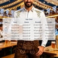thumbnail image 3 of Yusimy Men's Oktoberfest Shirt, Vertical Pleats Turn-Down Collar Buttons, Long Sleeve German Party Style Top for Festival, 3 of 6