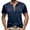 Blue, variant on DDAPJ pyju Mens Short Sleeve Henley Shirts Solid Color Casual 3 Button T-shirts Collarless Workout Tee Lightweight Summer Basic T-shirt Limited Time Deals of Today Blue L