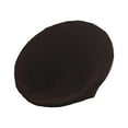 thumbnail image 5 of Fancyes Round Saucer Chair Cover Jacquard Moon Chair Slipcover Washable Soft Anti Slip Stretch Replace Seat Protector for Living Room Brown, 5 of 8