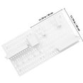 thumbnail image 2 of TABLZONE 1Set White Plastic Pegboard Wall Organizer with Hooks No Drilling Installation for Kitchen Storage, 2 of 8