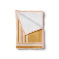 thumbnail image 2 of Letter Y Soft Flannel Fleece Throw Blanket, Horizontal and Vertical Stripes with Gradient Color Zigzags Chevrons Art, Cozy Plush for Indoor and Outdoor Use, 60" x 80", Dark Yellow Eggshell, Ambesonne, 2 of 5