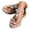 Orange, variant on Platform Wedge Sandals with Rhinestone Ankle Strap Summer Beach Flip Flops Ladies Low Wedges Thong Sandal Green Size 7.5