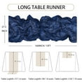 thumbnail image 4 of Cheesecloth Table Runner, 13Ft Navy Blue Long Cheese Cloth Boho Gauze Table Runner for Wedding Bridal Baby Shower Birthday Holiday Party Sheer Table Decorations,1 Pcs, 4 of 6