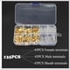 thumbnail image 1 of Yellow Crimp Terminal Block, Transparent Protective Cover, Male Female Connector, 2.8 / 4.8 / 6.3 mm, 135 pcs, 0.1 kg / 3.5 oz, 1 of 4