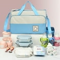 thumbnail image 2 of Waterproof Diaper Nappy Changing Bag Set Large Capacity Sets Maternity Nappy Stylish Easy To Clean Eco-friendly Polyester khaki, 2 of 9