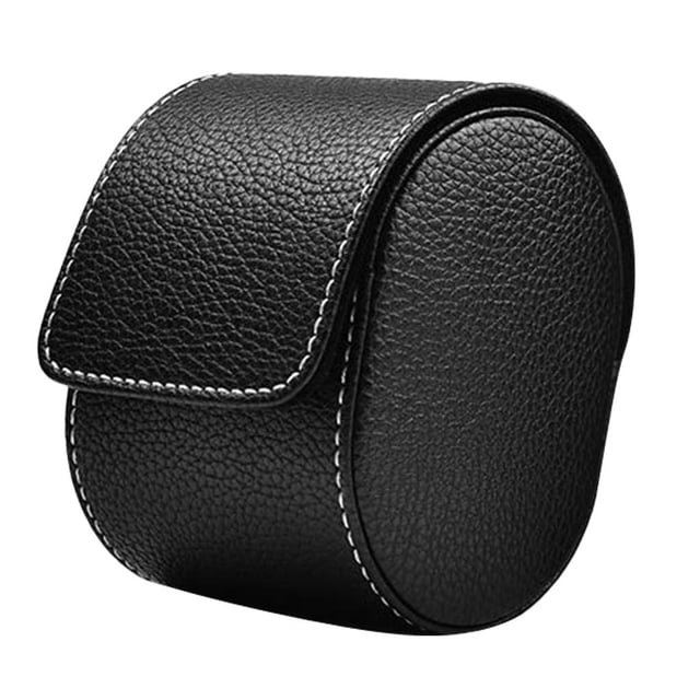 Estuche para almacenamiento de relojes Hugo PU Cuero Negro