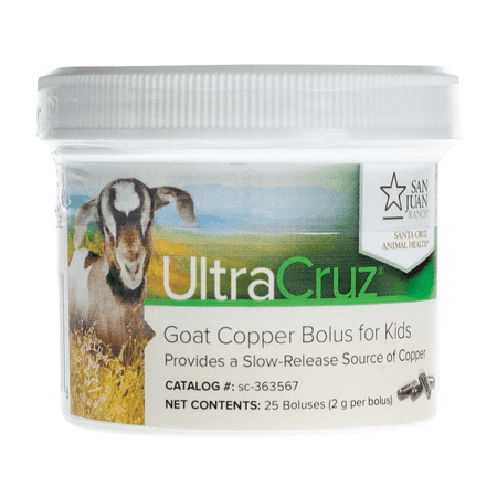UPC: 0810500025676 | UltraCruz Goat Copper Bolus Supplement for Kids  25 Count x 2 Grams