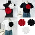 thumbnail image 2 of Oversized Flower Brooch Beautiful Unisex Applique Gentleman's Essential, 2 of 13