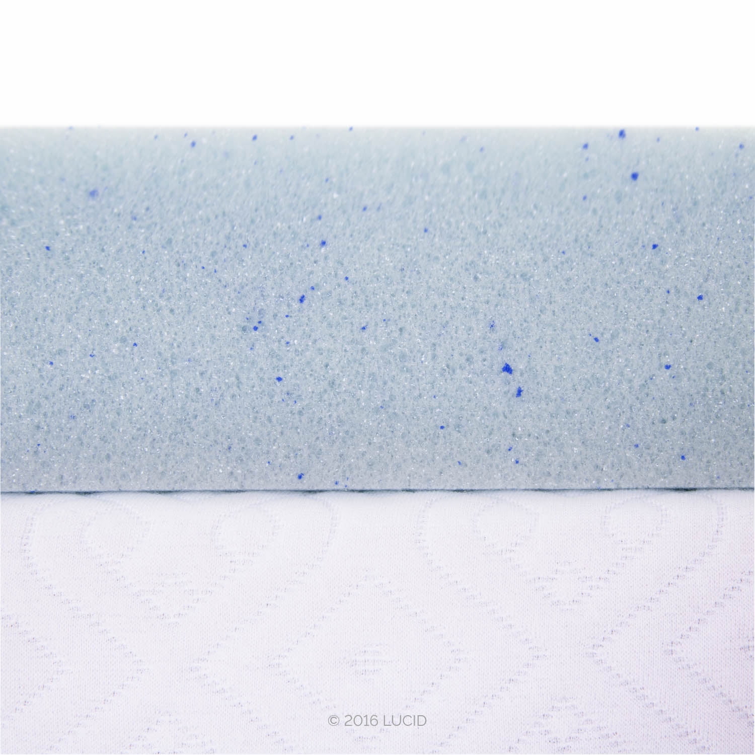 Lucid 3" Memory Foam Mattress Topper, Full-XL
