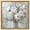 Gold Frame, variant on White Floral Harmony Framed High-Gloss Acrylic Glass Wall Art White Floral Art by Art Remedy, Black Frame, 24 x 24