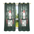 thumbnail image 6 of Yayeee Window Curtains Light Filtering 63"x42" Grommet Panel Pair Home Living Room Decor, Christmas Dog, 6 of 7