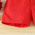 thumbnail image 6 of HNMKIU Boys Outfits&Set | Toddler Boys Valentine's Day Short Sleeve Hearts Printed T Shirt Tops Shorts Gentleman Kids Outfits Red,2-3 Years, 6 of 7