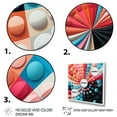 thumbnail image 3 of Designart "Chromatic Elixir Opt Art wall decor III" Abstract Floater Framed Canvas Art Print, 3 of 7