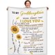 thumbnail image 1 of LHSHID Goddaughter Gifts from Godmother Godfather to My Goddaughter Blanket Throw Christmas Birthday Christian Gifts for Goddaughter from Godmother 40x50in, 1 of 6