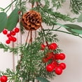thumbnail image 4 of Decoration Clearance ASXite Christmas Garland, Simulation Plants Atmospheres Arrangement Simulation Christmas Red Fruit Pines Needle Decoration Christmas Pines Vines, 4 of 6