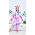 thumbnail image 3 of Uderui Pijamas de Unicornio para niños, Disfraz de Cosplay de una Pieza, Ropa de Dormir de Animales para niñas y niños, 3 of 5