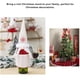 thumbnail image 4 of Matsuzay Cubierta de botella de vino Navidad anciano sin rostro ropa de muñeco de nieve champán cerveza sombrero protector manga de botella de vino Kits de decoración para fiestas Rojo Matsuzay HA068781-01, 4 of 6