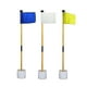 thumbnail image 3 of White Golf Green Flag, Two-Section Detachable Flagpole, Easy to Carry Green Target Flag Hole Cup, 3 of 5