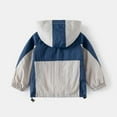thumbnail image 3 of XBASW Toddler Baby Kids Sun Protection Jacket Zip up Hooded Coats for Boys Long Sleeve Color Block Jackets Autumn Spring Outerwear 1-10T, 3 of 10