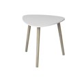 thumbnail image 2 of Side Table. End Table Living Room. Bedside Table or Night Stand. Small Entry Table. Easy To Assemble. White Top, Natural Wood Base, 2 of 4
