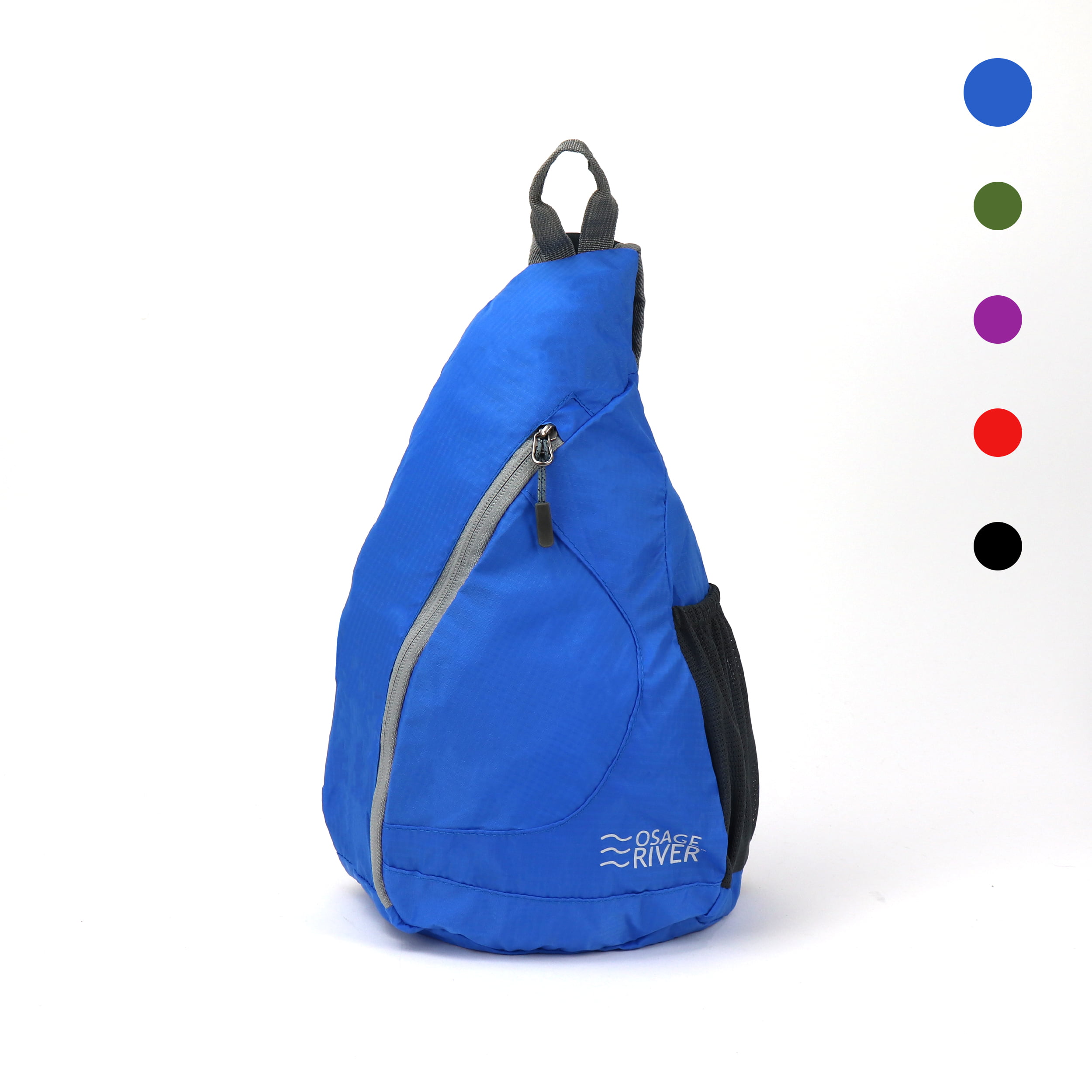 Blue Water Ripple HAWEE Sling Bag Waterproof Backpack or Crossbody Daypack Hiking Backpack Chest Sports Travel Bags for Women