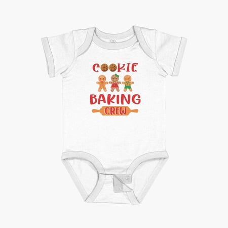 Luvly Cookie Baking Crew - Funny Family Baking Design Short Sleeve Baby One-Piece New Born Baby Shower Gift New Parents Gift