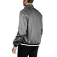 thumbnail image 2 of Hat and Beyond Mens Premium Casual Fit Satin Bomber Jacket with Button Up Light Soft, 2 of 6