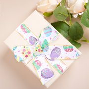 Easter Ribbon Crafts Packaging Ribbons Wired Decorative Printed Wedding Backdrop Ribbon for Wrapping
