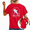 red-1, variant on UNISHE Women's Whale Shark Isaiah 43:2 When You Go Through Deep Waters Christian Faith Cropped Short‑Sleeve T‑shirt