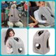 thumbnail image 5 of DEKAXID - Almohada de viaje inflable patentada (1 unidad) con soporte para cuello y cabeza para vuelos de larga distancia, coches, autobuses, trenes y siestas en la oficina: accesorio de viaje cómodo, 5 of 5
