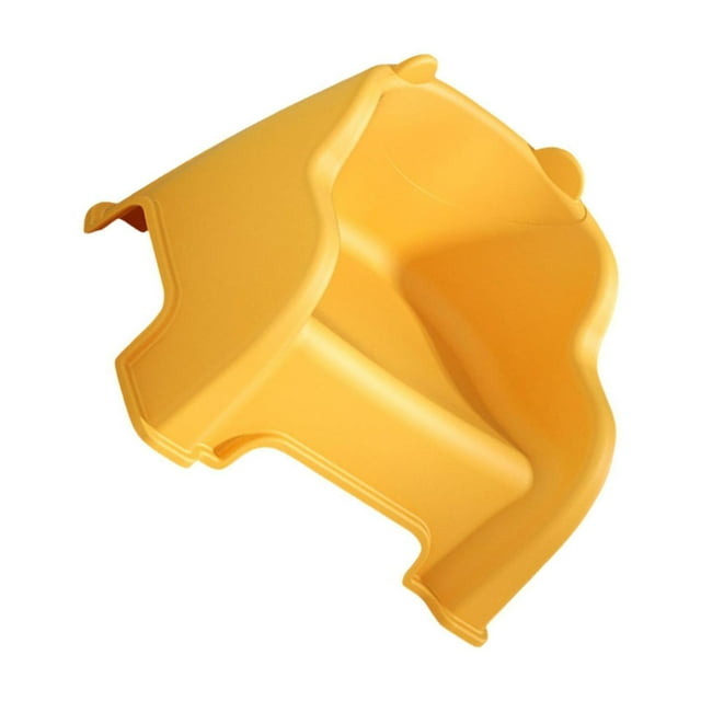 relayinert Small Stool Foot Rest Sturdy Under Blue Footstool with Footrest Back Desk Support Yellow 33x25.5x23.8cm