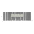 thumbnail image 3 of NewAge Products Bold Series Platinum 14 Piece Cabinet Set, Heavy Duty 24-Gauge Steel Garage Storage System, Slatwall / LED Lights Included, 3 of 9