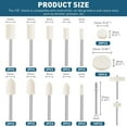 thumbnail image 4 of Wool Felt Polishing Wheels, Wool Felt Grinding Bits, Polishing Points Accessories Attachment Set Fit for Dremel Rotary Tool Soft Buffing Wheel, 1/8inch Shank, 80Pcs, 4 of 4